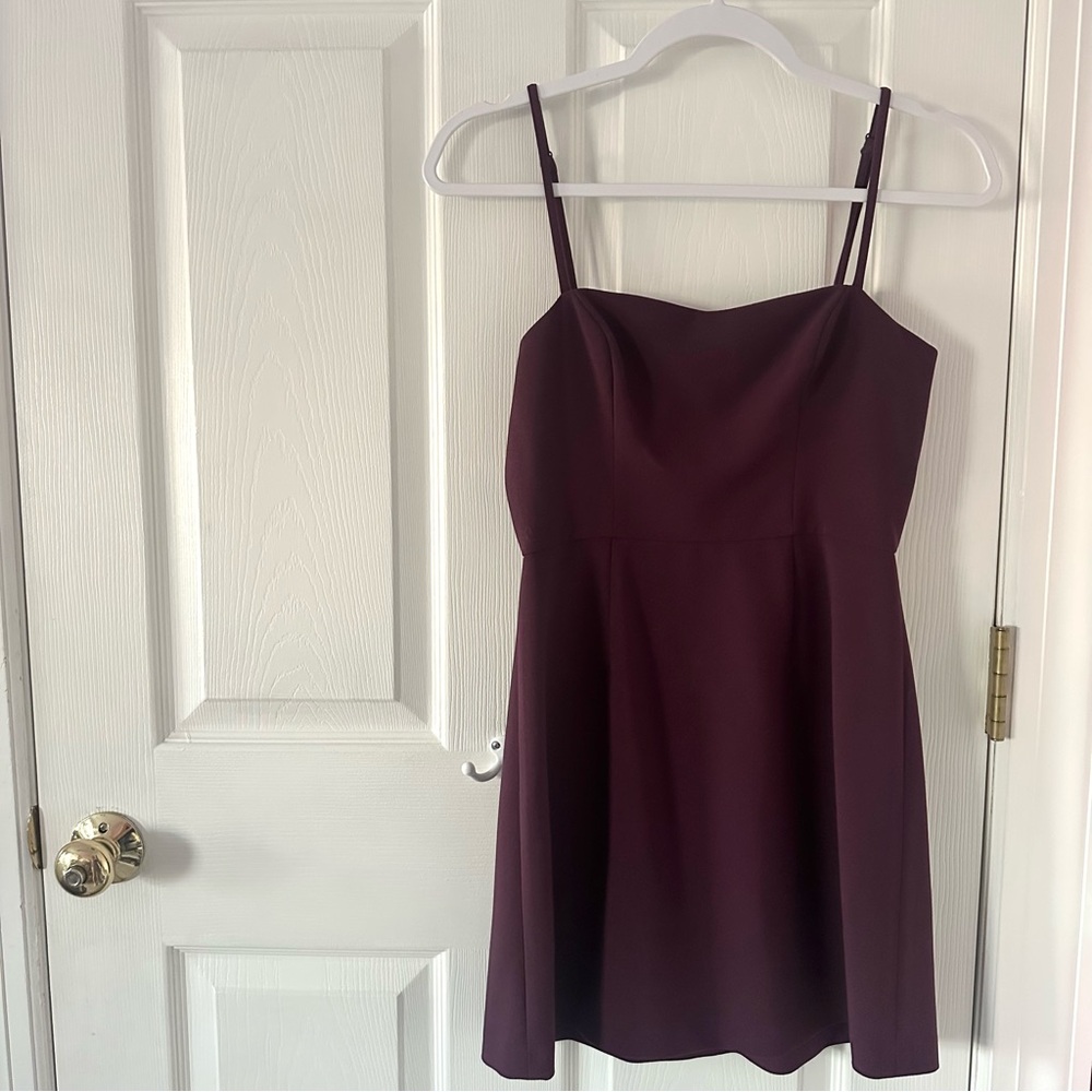French Connection Sleeveless Dress in Plum